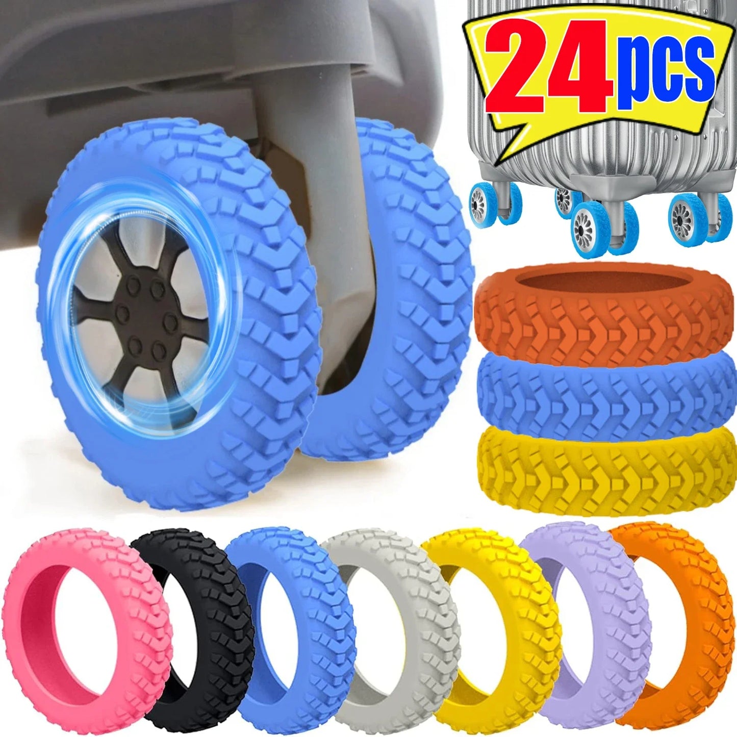 Suitcase Wheel Covers β Travel in Silence